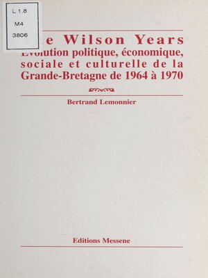 cover image of The Wilson years